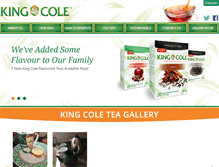 Tablet Screenshot of kingcoletea.ca